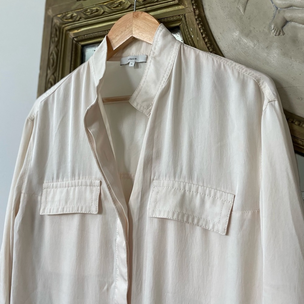 Vince shirt dress with mother of pearl buttons - Picture 4 of 14